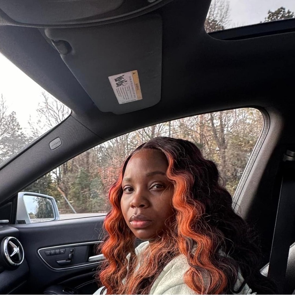 Synthetic wig colorful